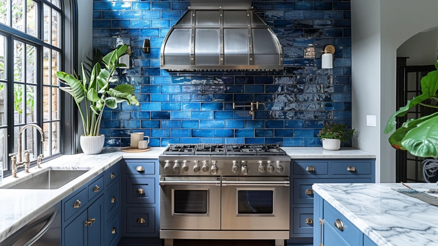 20 Modern Coastal Blue and White Kitchen Ideas