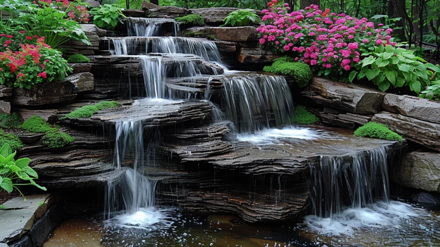 20 Creative Pond Waterfall Ideas for Your Garden