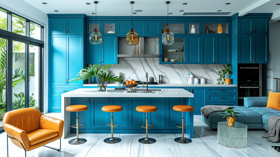 20 Modern Coastal Blue and White Kitchen Ideas
