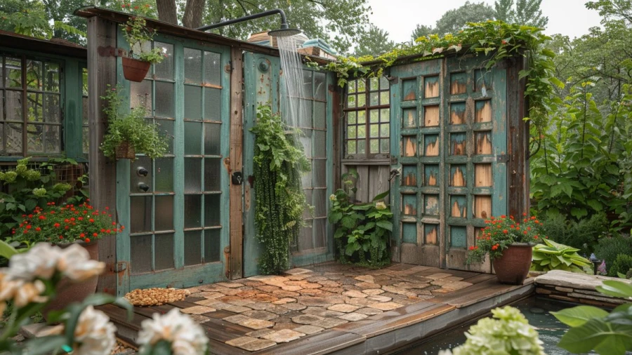 Elegant Rustic Outdoor Shower Ideas for a Cozy Backyard Retreat