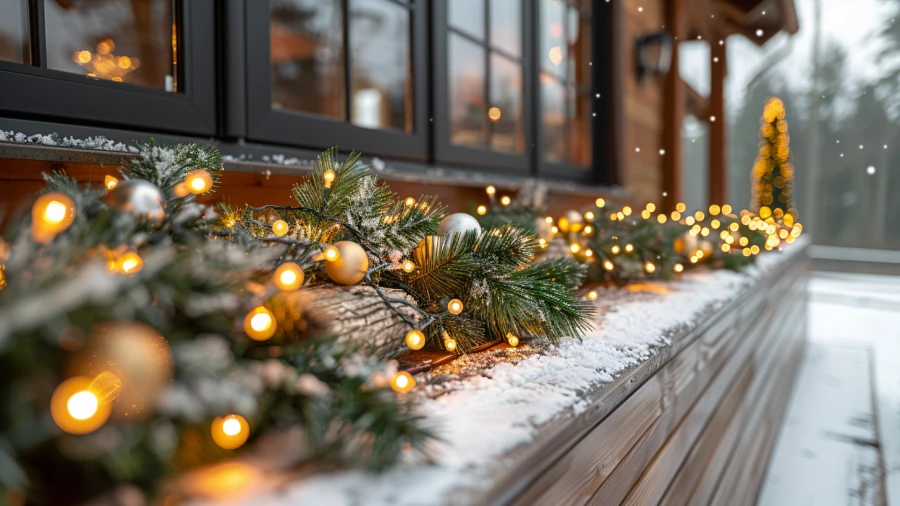20 Enchanting Outdoor Christmas Light Ideas for Wrapping Porch Columns
