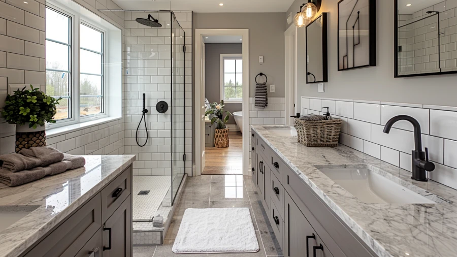 20 Transitional Elegance Gray Bathroom Ideas for a Timeless Look