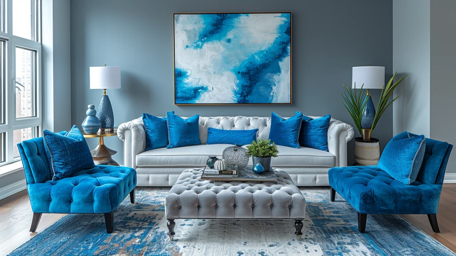 20 Beautiful Blue Living Room Ideas for a Seamless Look