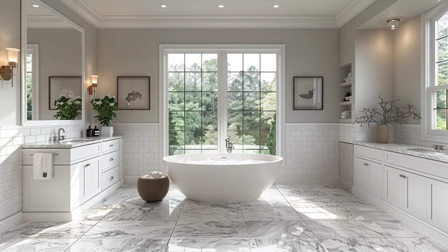 20 Transitional Elegance Gray Bathroom Ideas for a Timeless Look