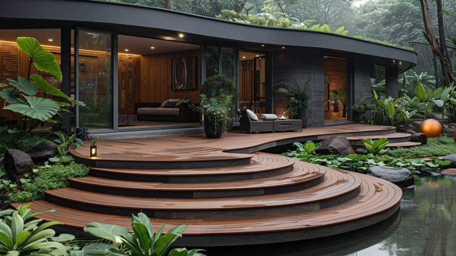 20 Stylish and Unique Composite Deck Stairs Ideas
