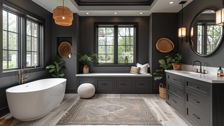20 Transitional Elegance Gray Bathroom Ideas for a Timeless Look