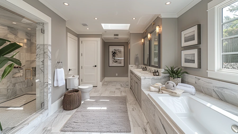 20 Transitional Elegance Gray Bathroom Ideas for a Timeless Look