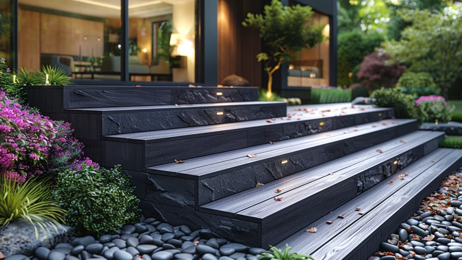 20 Stylish and Unique Composite Deck Stairs Ideas