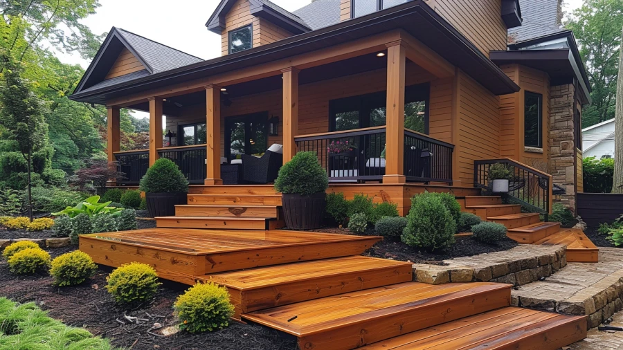 20 Stylish and Unique Composite Deck Stairs Ideas