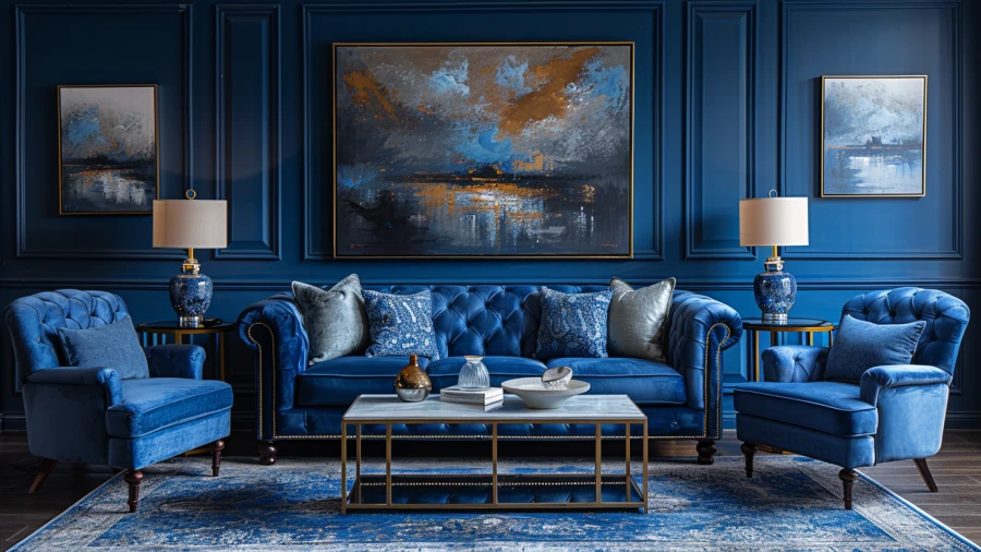 20 Beautiful Blue Living Room Ideas for a Seamless Look