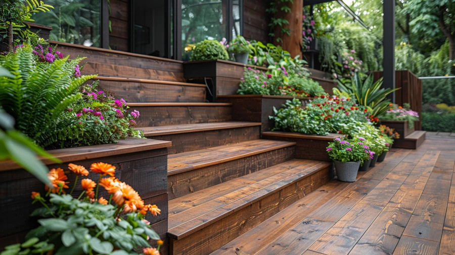 20 Stylish and Unique Composite Deck Stairs Ideas