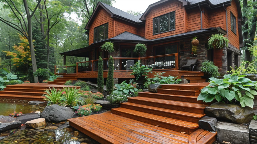20 Stylish and Unique Composite Deck Stairs Ideas