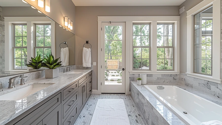 20 Transitional Elegance Gray Bathroom Ideas for a Timeless Look