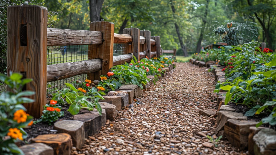 Enchanting Garden Boundaries with 20 Creative Fence Ideas